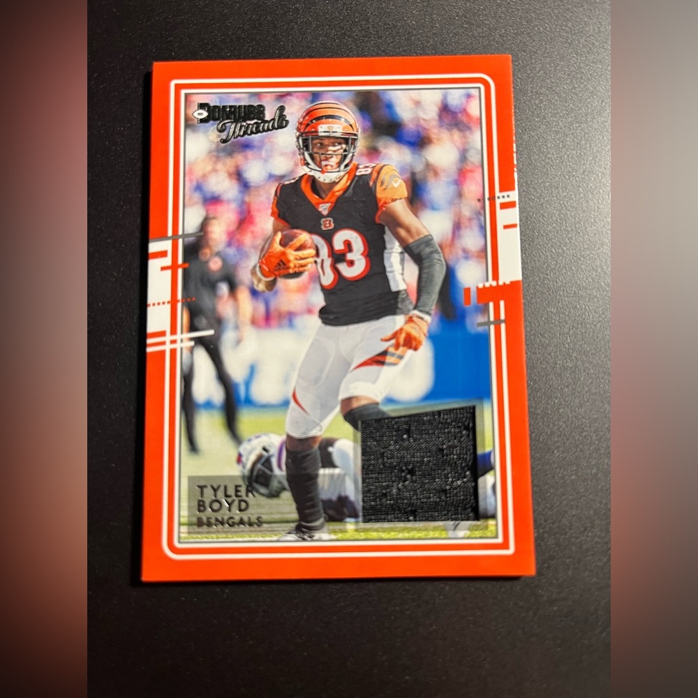 2020 TYLER BOYD DONRUSS JERSEY CARD